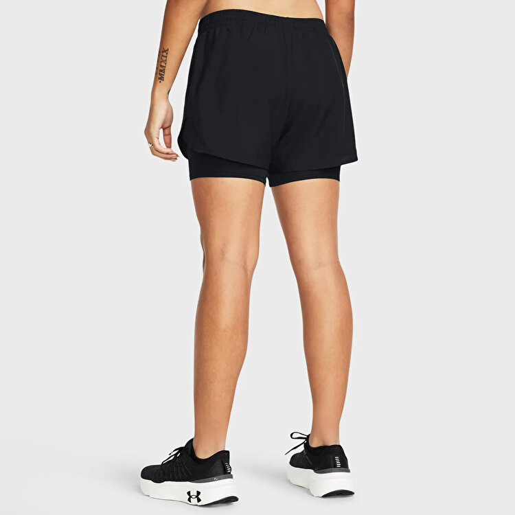 Under Armour Fly By 2 In 1 Kadın Siyah Şort