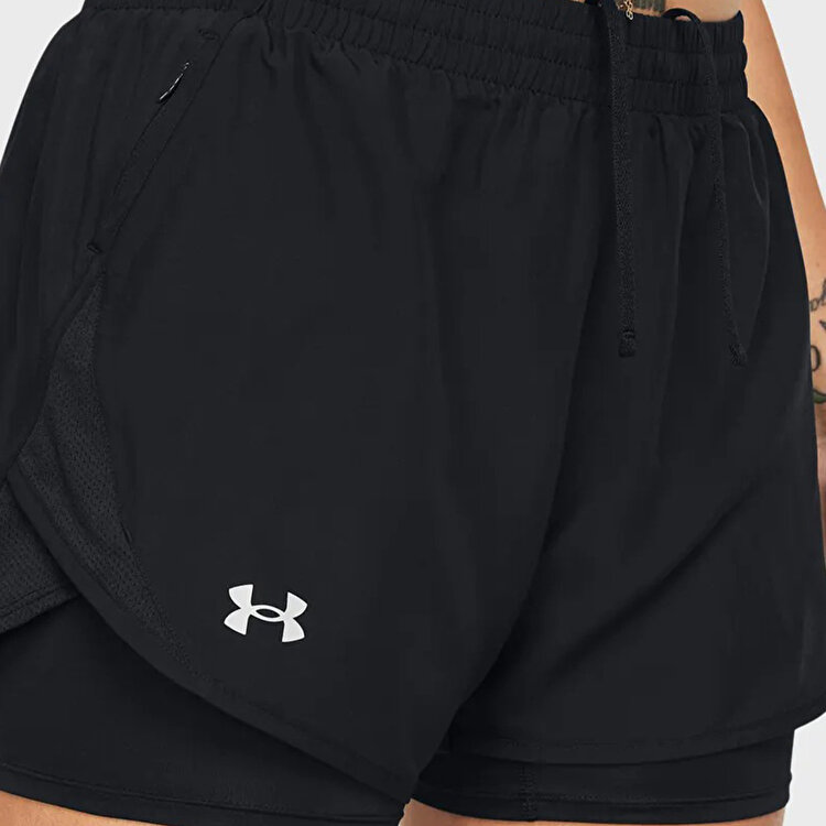 Under Armour Fly By 2 In 1 Kadın Siyah Şort