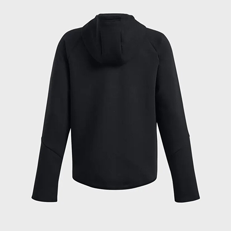 Under Armour Zip Hoodie Unstoppable Fleece Erkek Çocuk Siyah Kapüşonlu Ceket