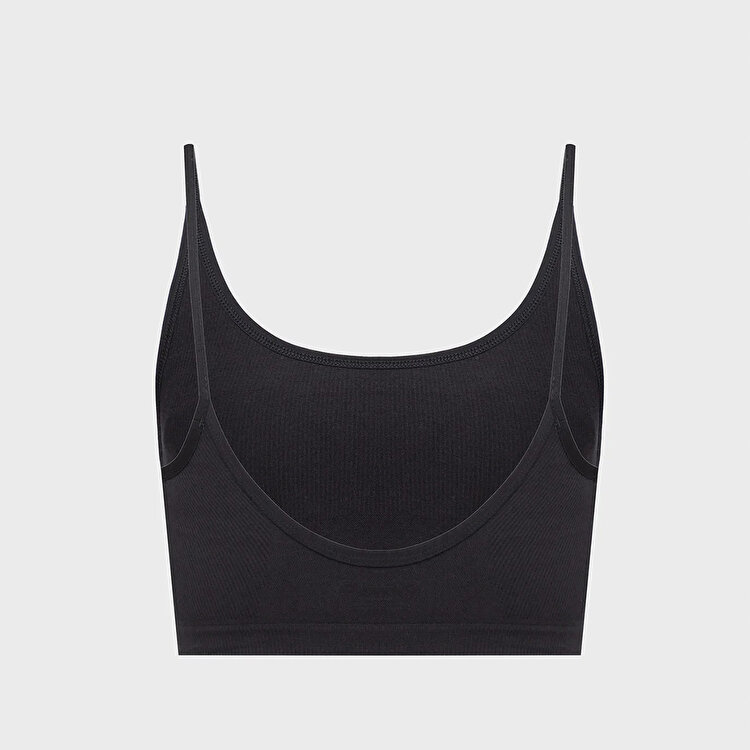 Under Armour Seamless Cotton Low Kadın Siyah Sporcu Sütyeni