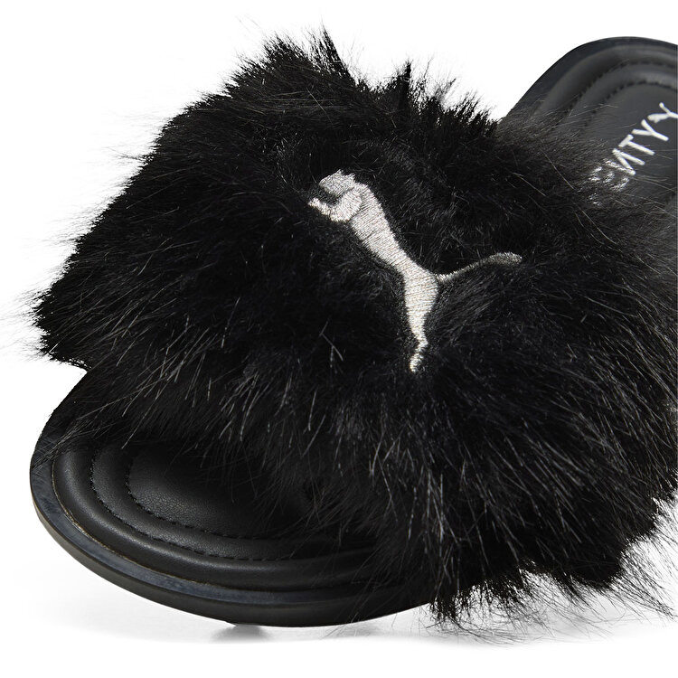 Puma Fenty x Slide Chic Fur Kadın Siyah Terlik