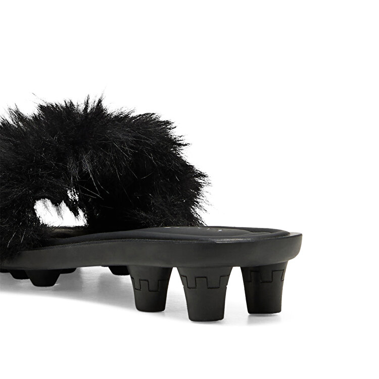 Puma Fenty x Slide Chic Fur Kadın Siyah Terlik