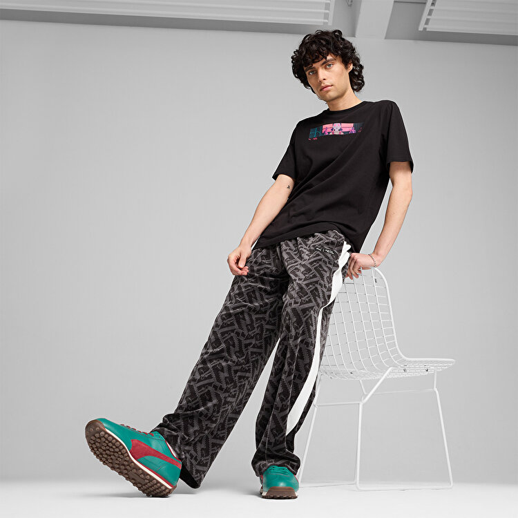 Puma Puma x Squid Game Graphic Erkek Siyah Tişört