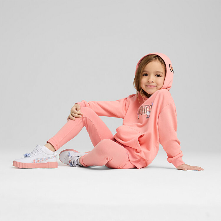 Puma Hello Kitty&Friends Graphic Kız Çocuk Pembe Kapüşonlu Sweatshirt