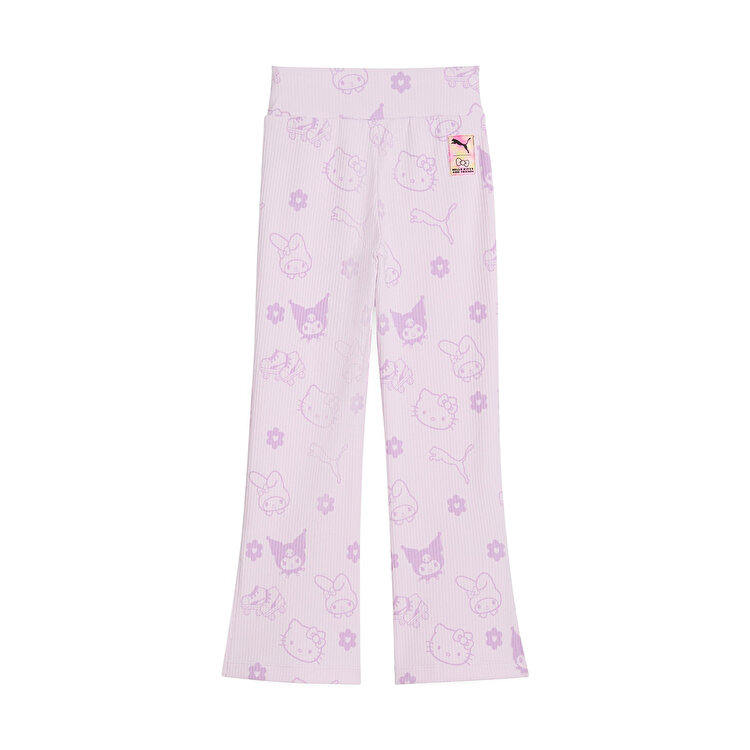 Puma Hello Kitty&Friends Ribbed Kız Çocuk Mor Tayt