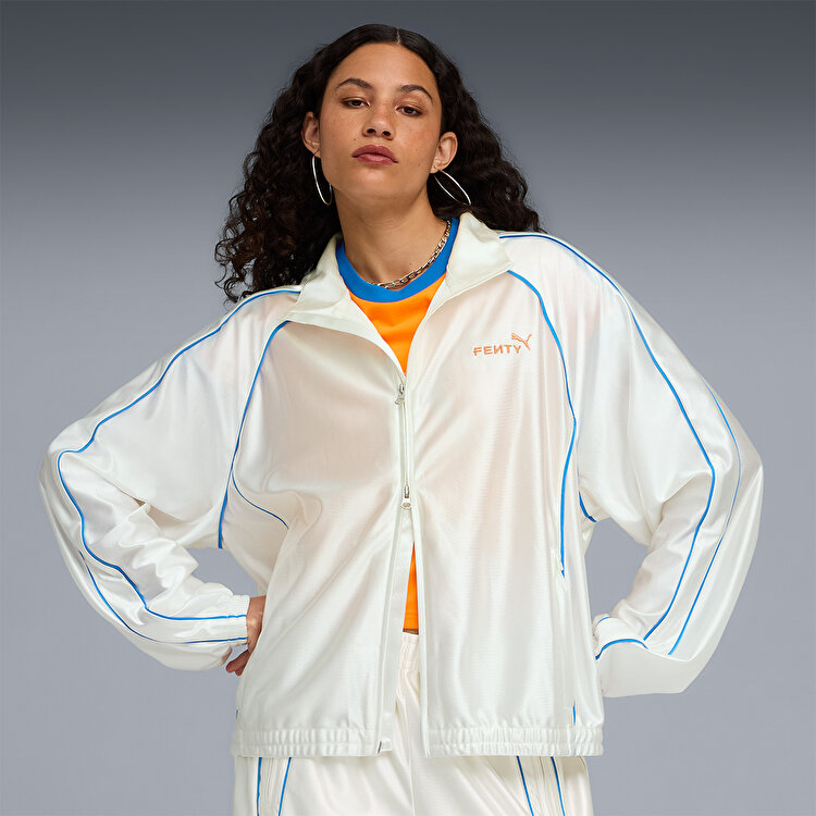 Puma x Fenty T7 Piping Track Gümüş Ceket