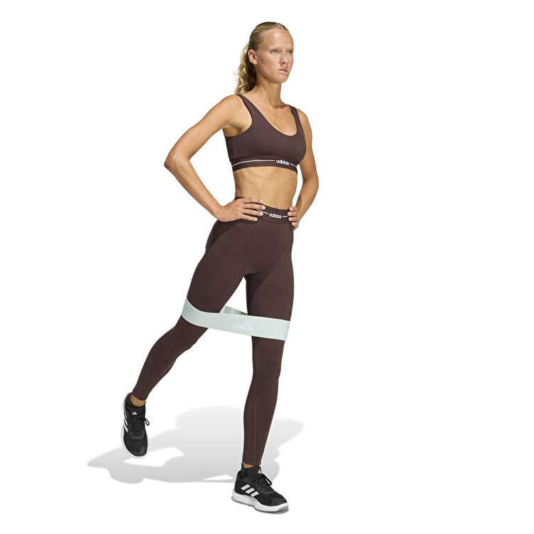 adidas Q1 Hyperglam Light Support Kadın Kahverengi Sporcu Sütyeni