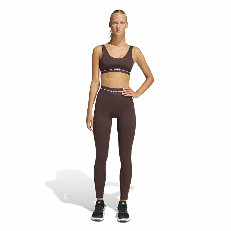 adidas Q1 Hyperglam Light Support Kadın Kahverengi Sporcu Sütyeni