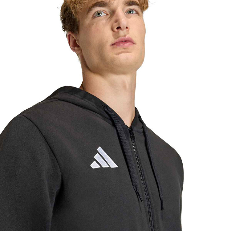 adidas Entrada 26 Erkek Kapüşonlu Siyah Ceket