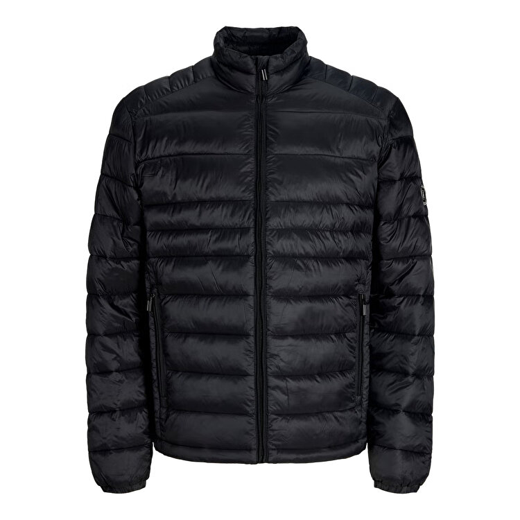 Jack&Jones Kingsley Light Puffer Collar Erkek Siyah Dik Yaka Mont