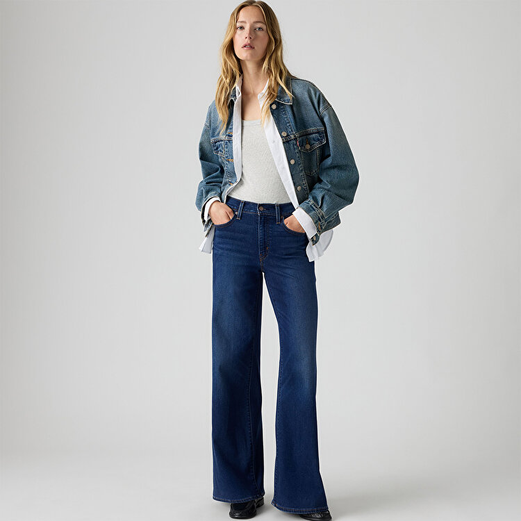Levi's 728 Hr Wide Leg Kadın Lacivert Jean