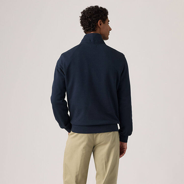 Levi's Original Hm Erkek Lacivert Dik Yaka Sweatshirt