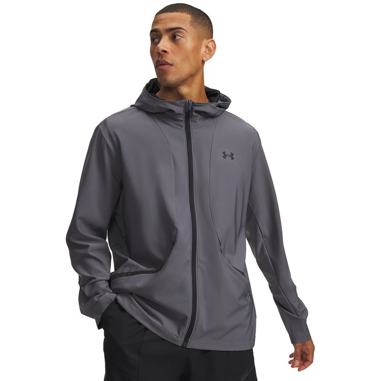 Under Armour Unstoppable Woven Erkek Gri Kapüşonlu Ceket 6014621