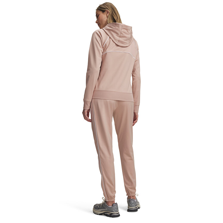 Under Armour Rical Tricot Kadın Pembe Kapüşonlu Eşofman Takımı