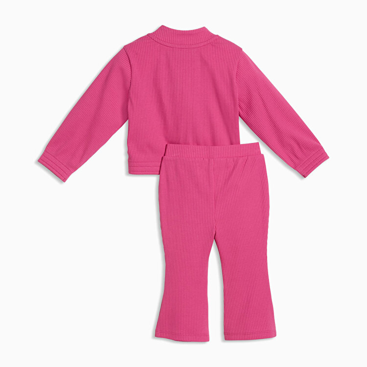 Puma Essentials Crew Set Fleece Bebek Pembe Eşofman Takımı