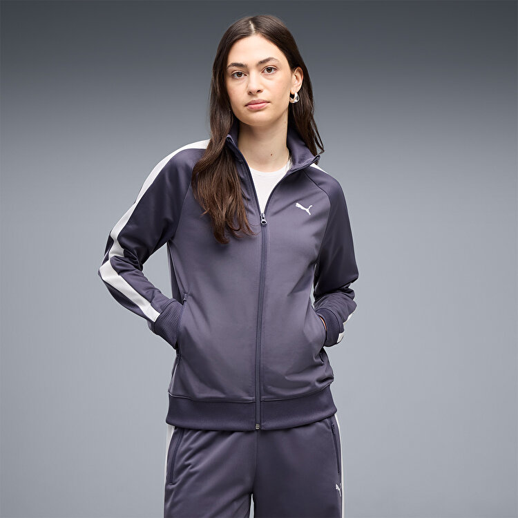 Puma T7 Track Kadın Mor Dik Yaka Ceket