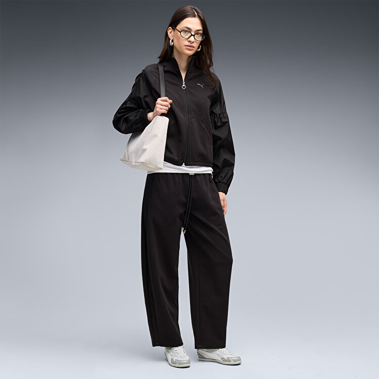 Puma Relaxed Kadın Siyah Dik Yaka Ceket