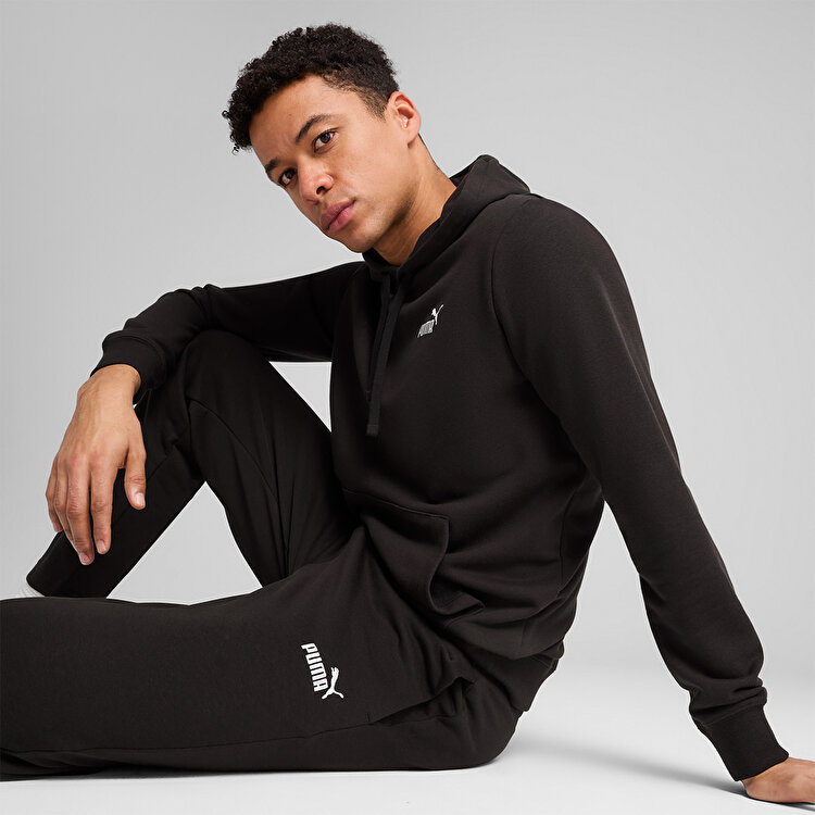 Puma Essentials No 1 Logo Erkek Siyah Eşofman Altı