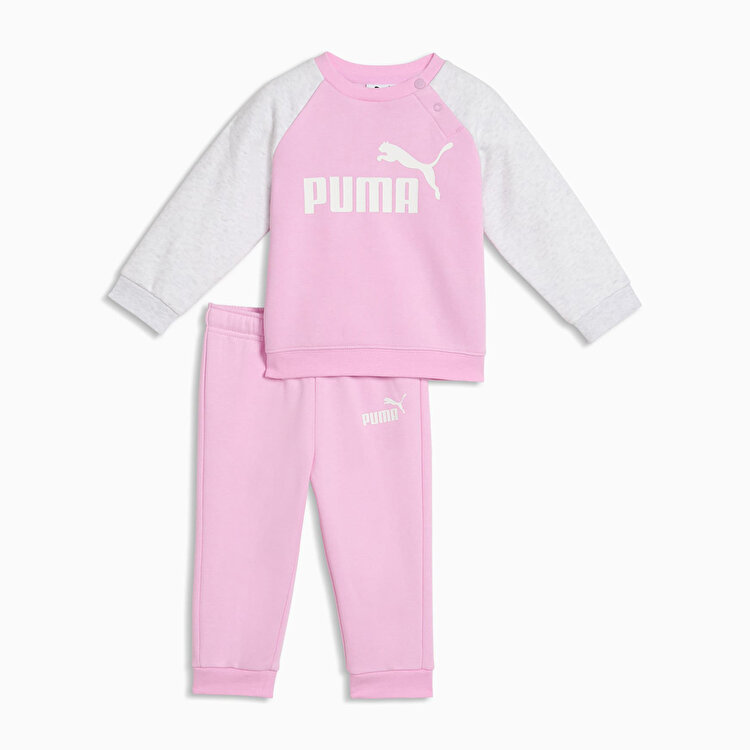 Puma Essentials Raglan Crew Set Bebek Pembe Eşofman Takımı