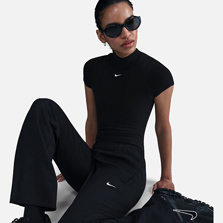 Nike Sportswear Windrunner Poly Knit Kadın Siyah Eşofman Altı