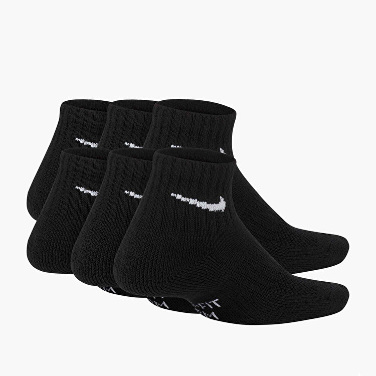Nike Everyday Cush Ankle 6' lı Çocuk Siyah Çorap