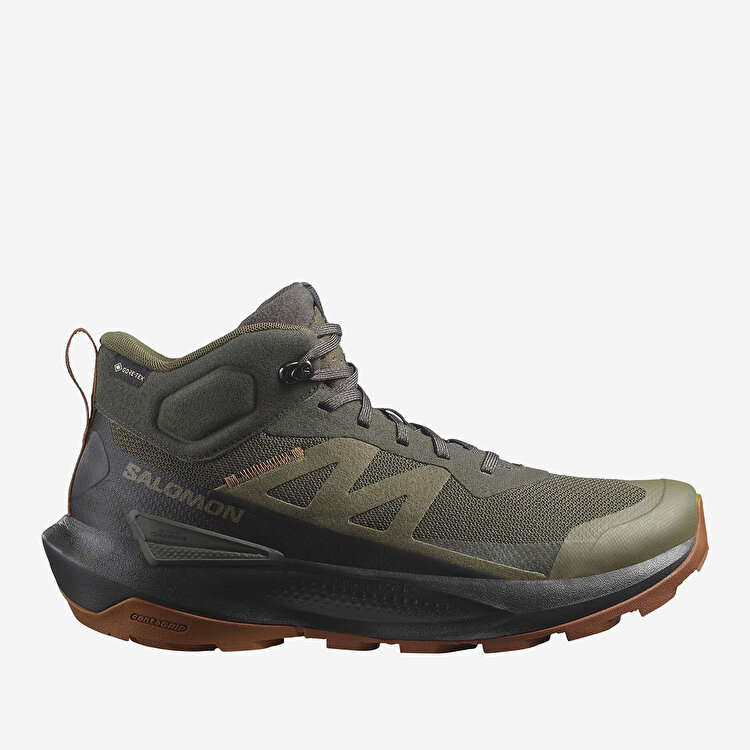 Salomon Elixir Activ Mid Goretex Erkek Haki Bot