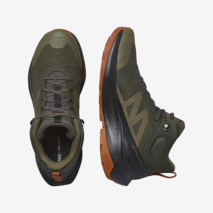 Salomon Elixir Activ Mid Goretex Erkek Haki Bot