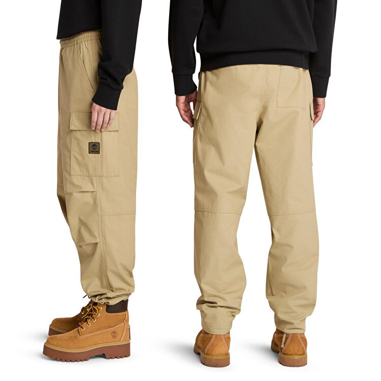 Timberland Woven Badge Ripstop Cargo Erkek Bej Pantolon