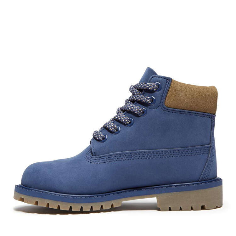 Timberland Premium 6 Inch Lace Up Waterproof Çocuk Mavi Bot