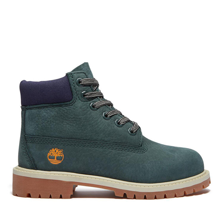 Timberland Premium 6 Inch Lace Up Waterproof Çocuk Yeşil Bot
