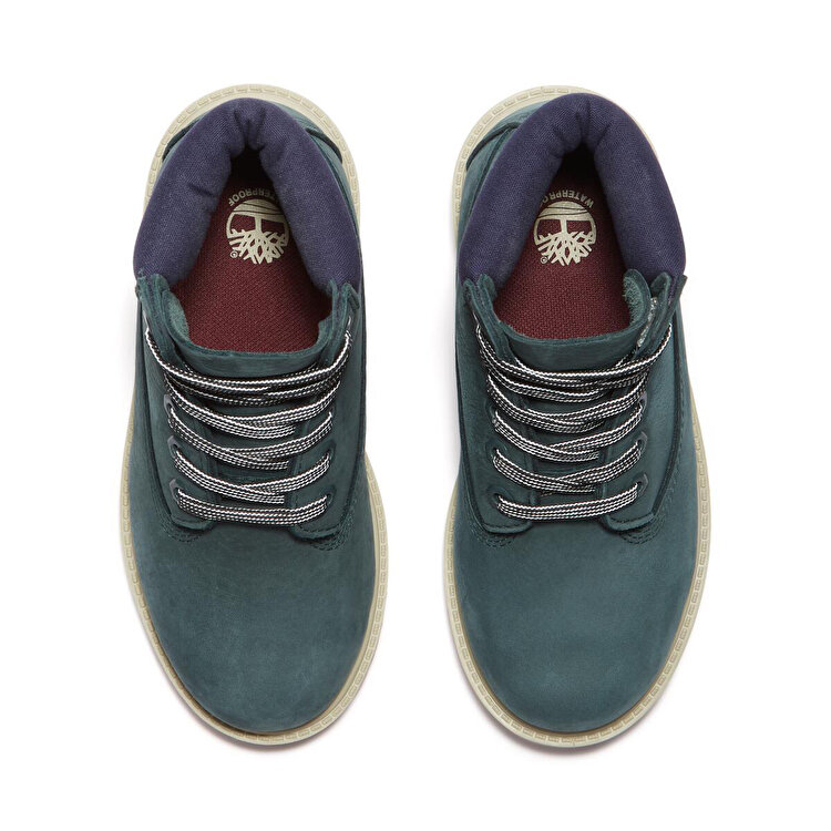 Timberland Premium 6 Inch Lace Up Waterproof Çocuk Yeşil Bot