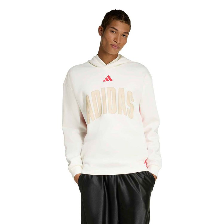 adidas Stadium Seas Graphic Erkek Beyaz Kapüşonlu Sweatshirt