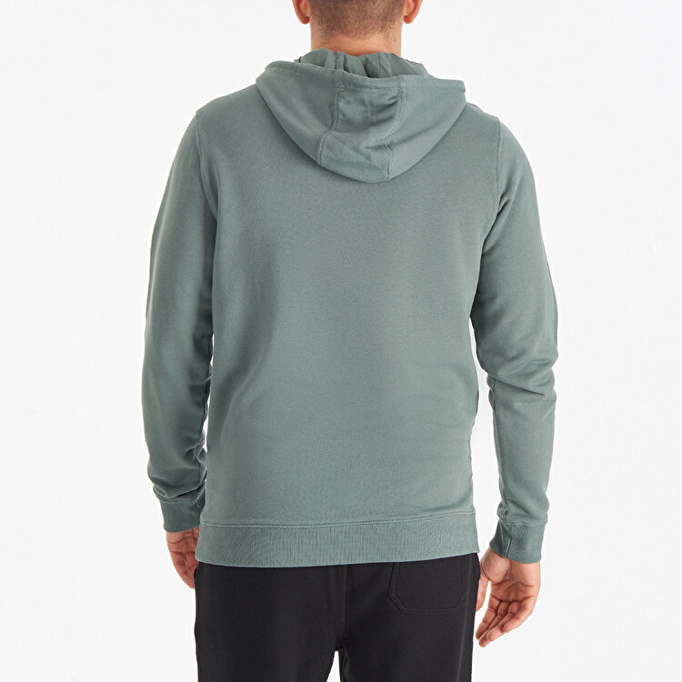 Columbia Basic Sm Logo Erkek Yeşil Kapüşonlu Hoodie