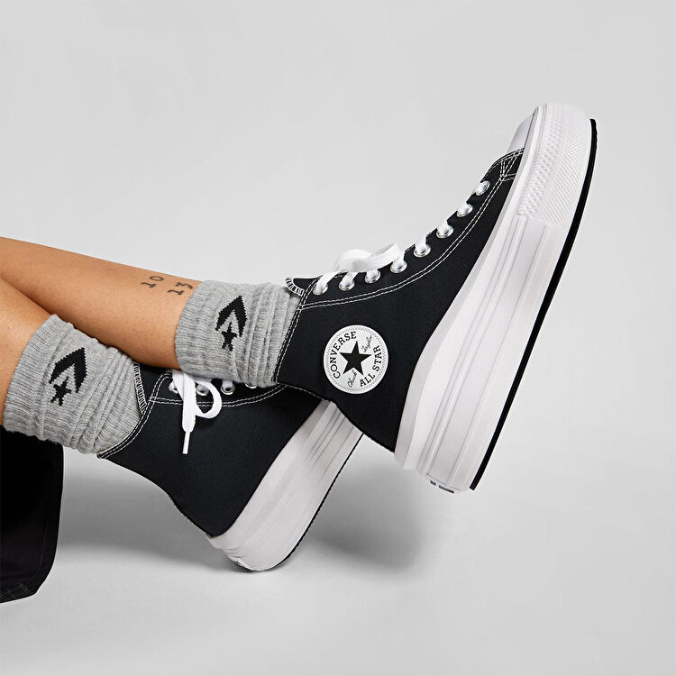 Converse Chuck Taylor All Star Move Platform Kadın Siyah Bilekli Sneaker - Görsel 6