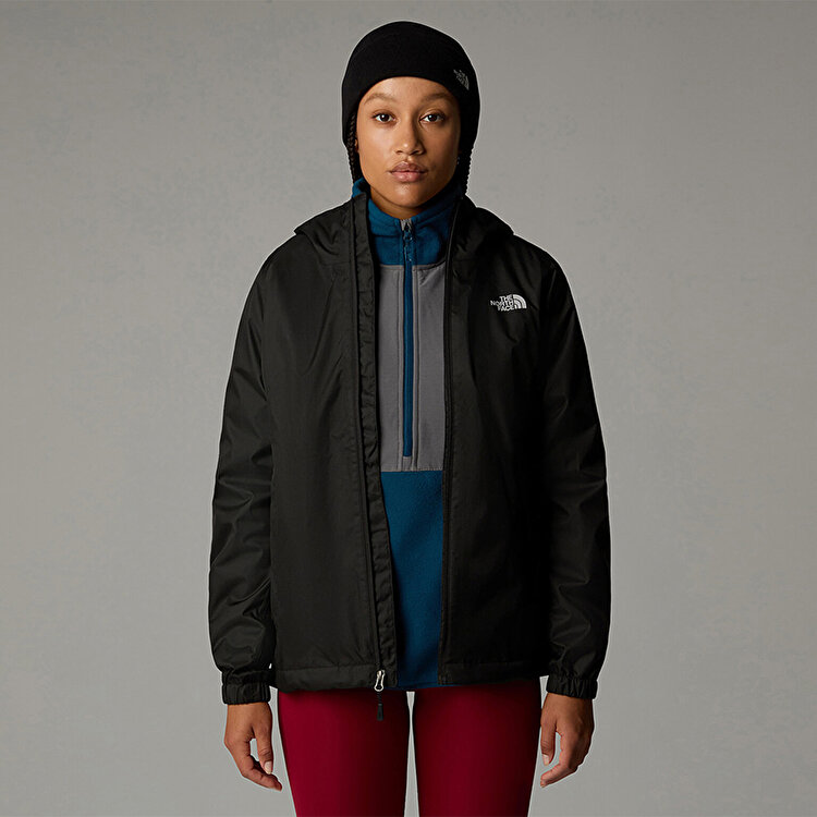 The North Face Quest Kadın Siyah Kapüşonlu Mont