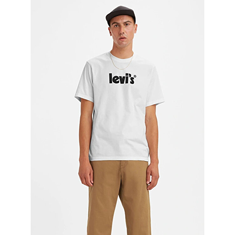 Levi's Relaxed Fit Erkek Beyaz Tişört