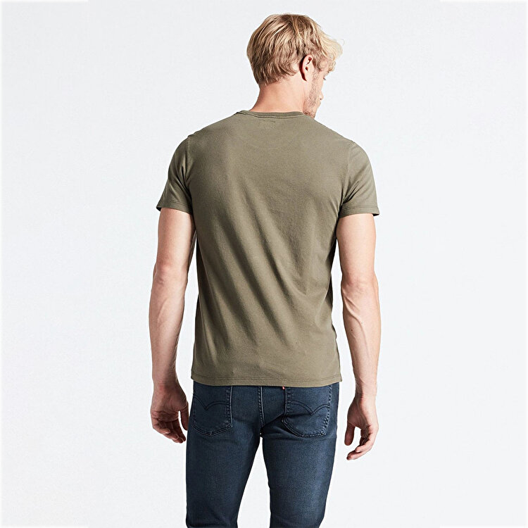 Levi's Original Housemark Erkek Haki Bisiklet Yaka Tişört