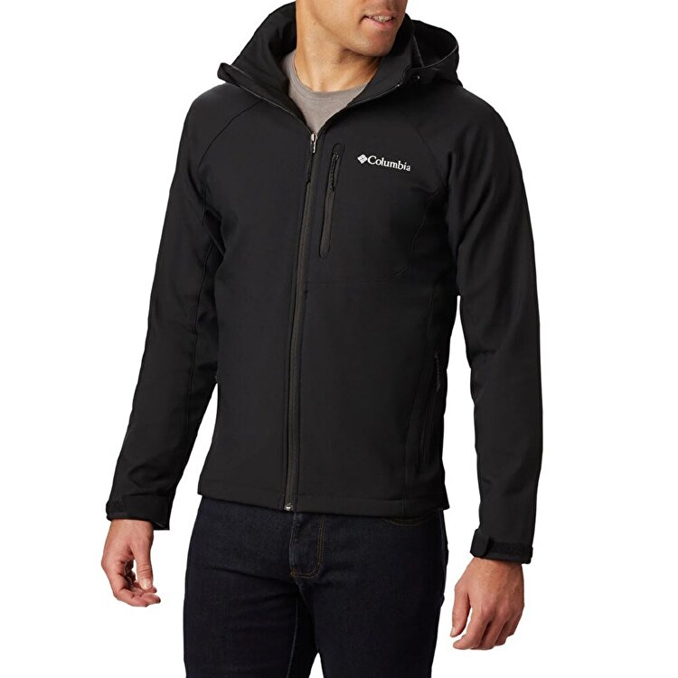 Columbia Cascade Ridge II Softshell Erkek Siyah Kapüşonlu Ceket