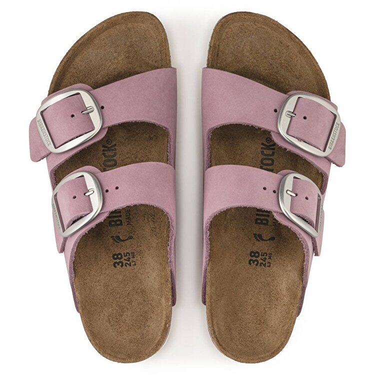 Birkenstock Arizona Big Buckle Nubuck Kadın Mor Terlik - Görsel 4