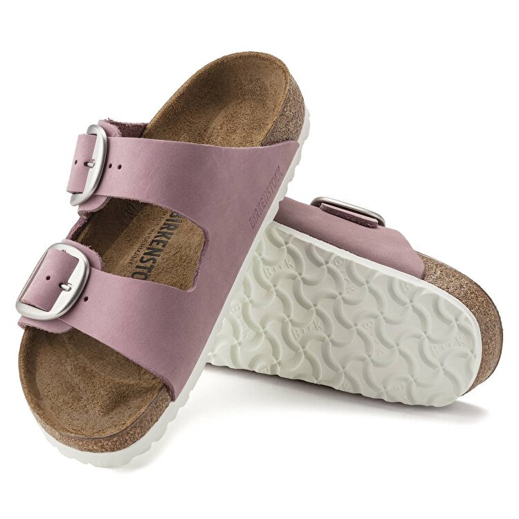 Birkenstock Arizona Big Buckle Nubuck Kadın Mor Terlik - Görsel 5