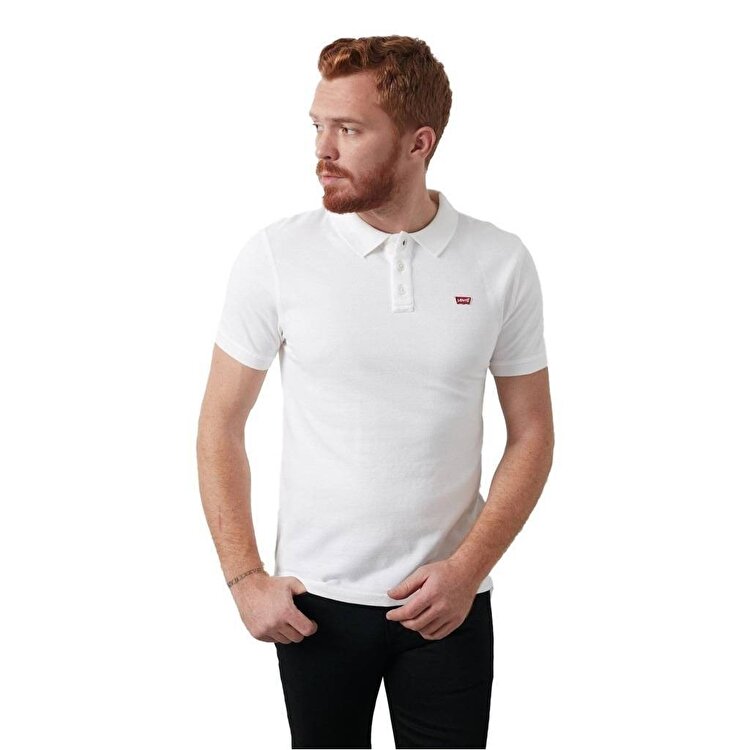 Levi's Housemark Erkek Beyaz Polo Yaka Tişört