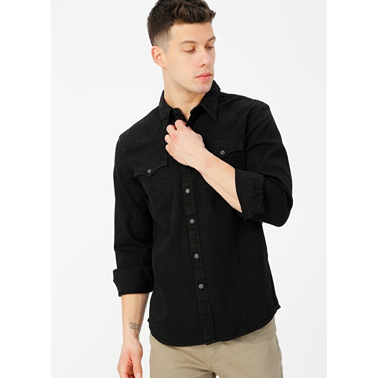 Levi's Barstow Western Erkek Siyah Kot Gömlek