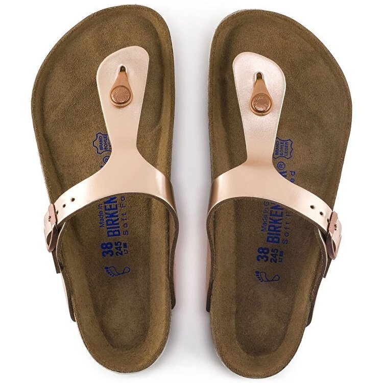 Birkenstock Gizeh Nl Kadın Metalik Terlik - Görsel 4