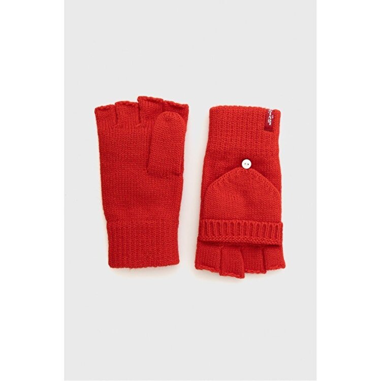 Levi's Convertible Mittens Kadın Kırmızı Eldiven