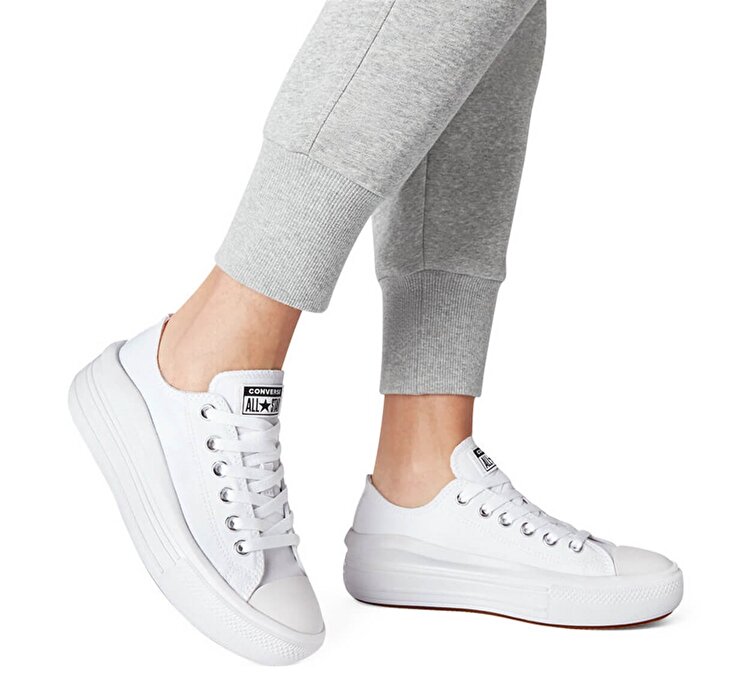 Converse Chuck Taylor All Star Move Kadın Beyaz Sneaker - Görsel 5