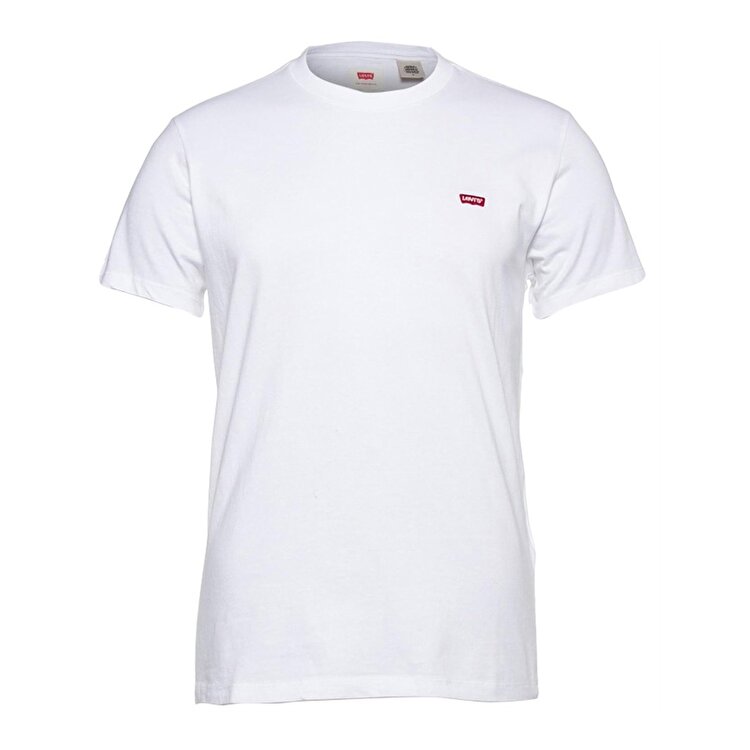 Levi's Original Housemark Erkek Beyaz Basic Bisiklet Yaka Tişört