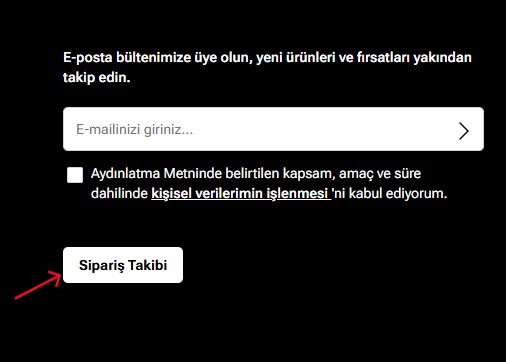 Sipariş Takibi Butonu