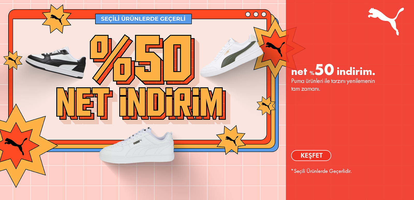 Puma %50 İndirim