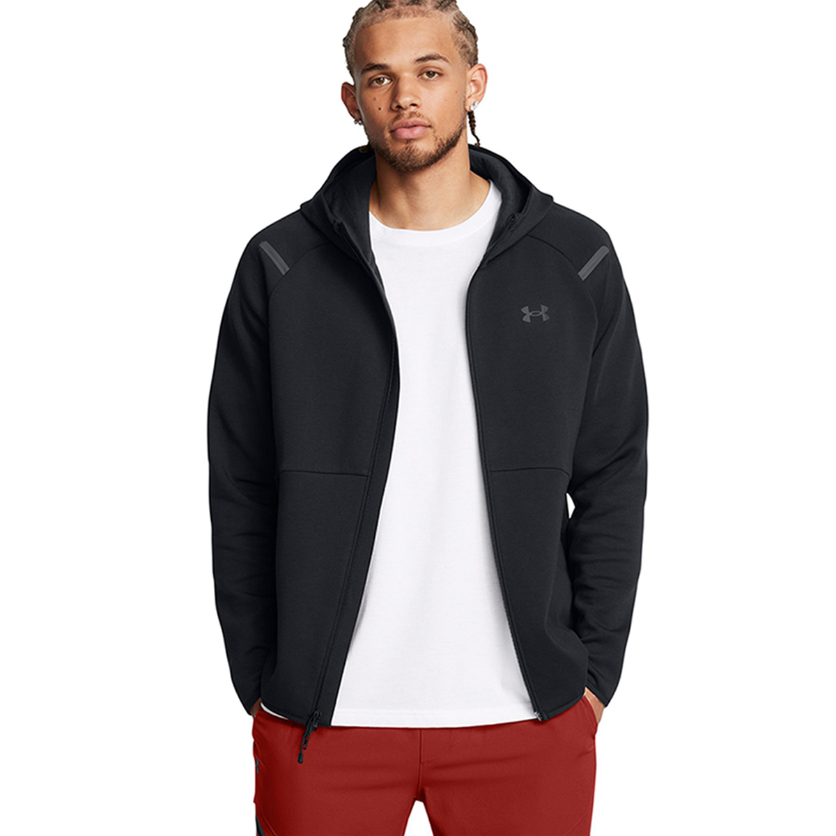 Under Armour Unstoppable Fleece Erkek Siyah Kapüşonlu Ceket
