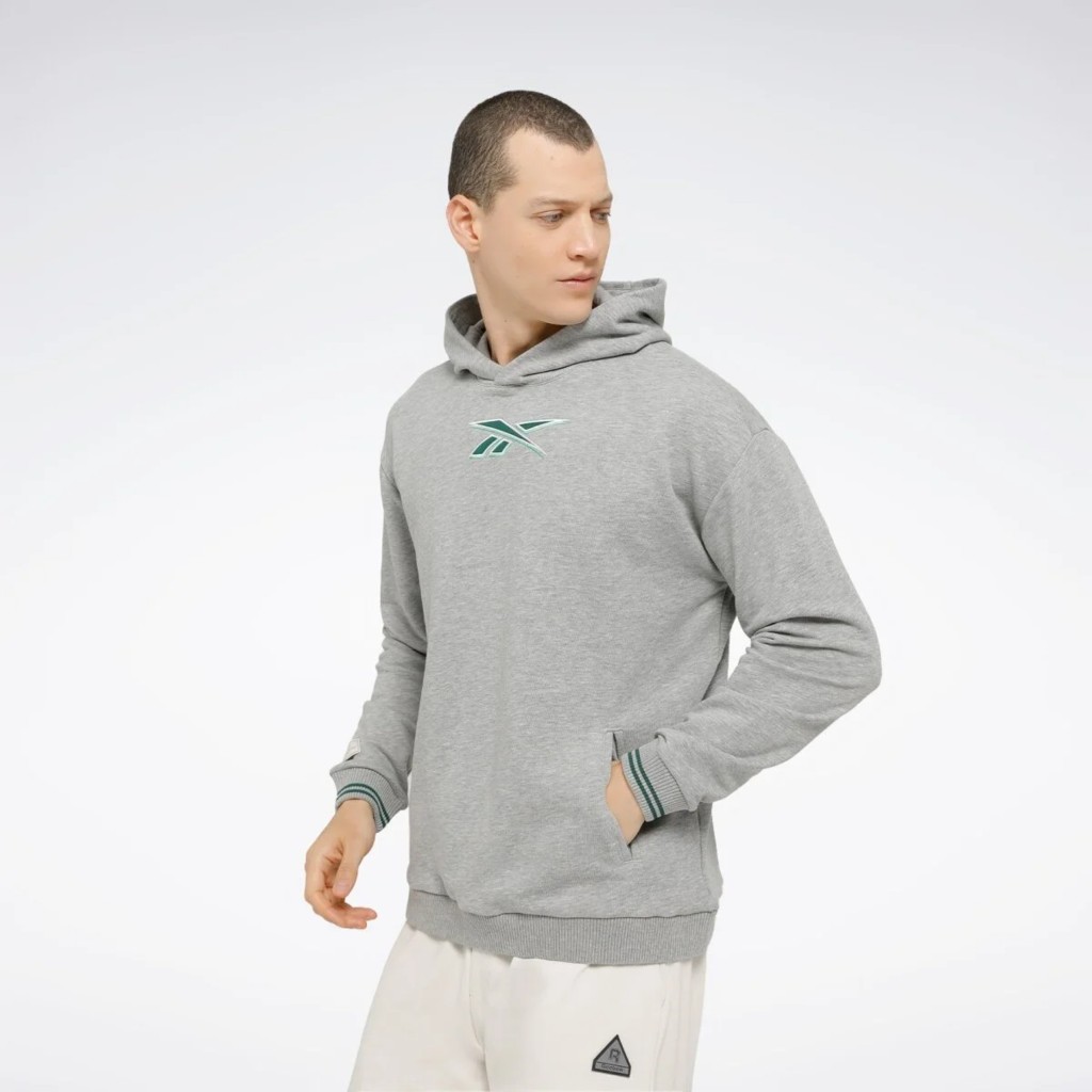 Reebok Classics Uniform Erkek Gri Kapüşonlu Sweatshirt 101864598